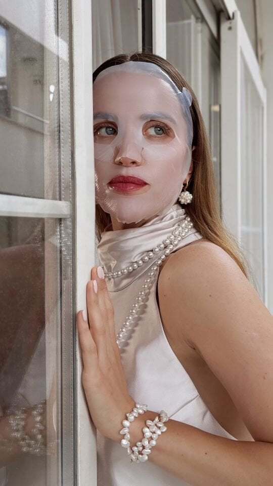 Rosy Drop Furrowlss Mask - Kırışık Karşıtı Tam Yüz Maskesi