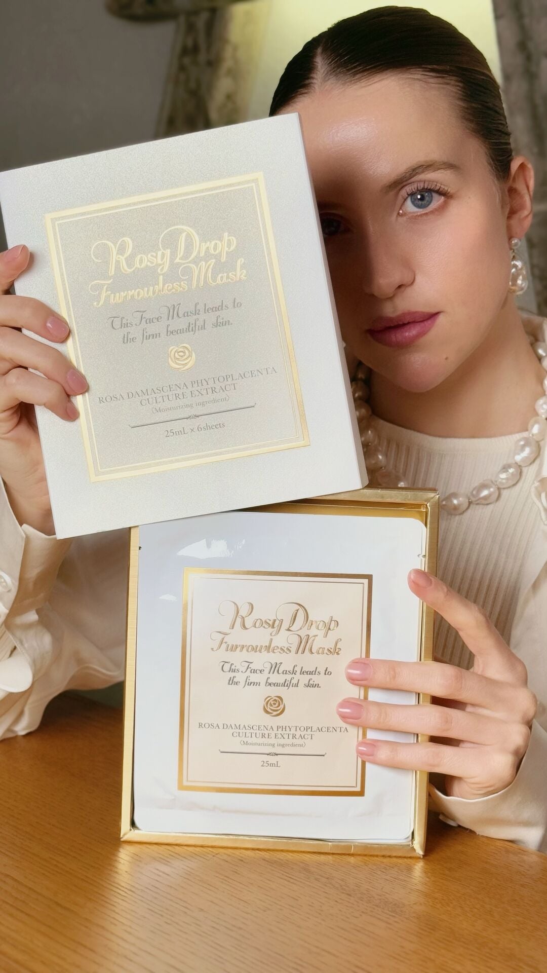 Rosy Drop Furrowlss Mask - Kırışık Karşıtı Tam Yüz Maskesi